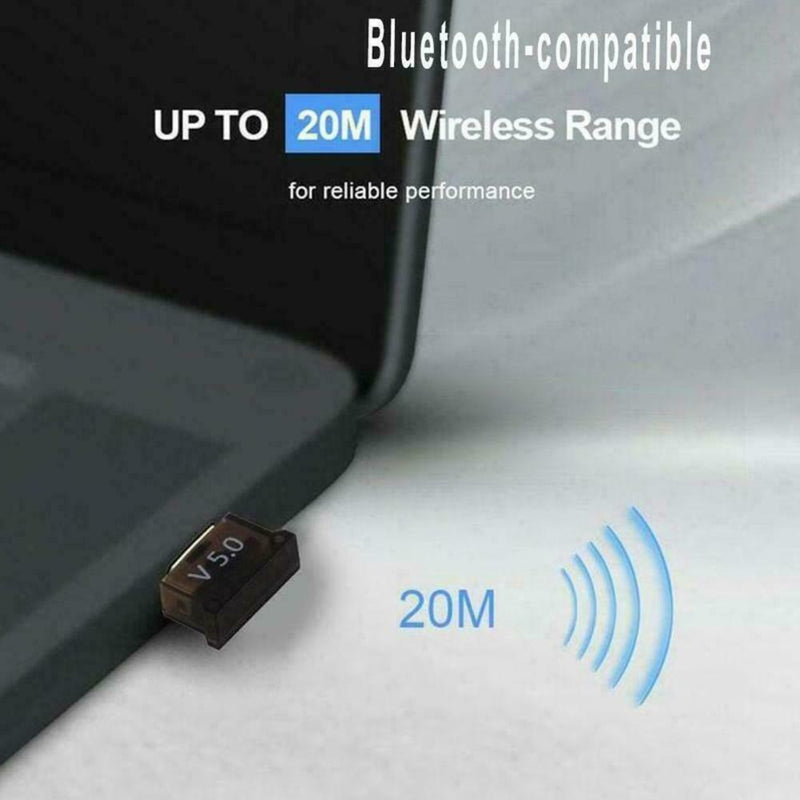 USB Bluetooth 5.0 Wireless Audio Music Stereo Adapter Long LOT Distance Y4J8