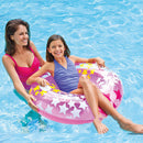 Inflatable Swimming Rings Adults Pool Beach Floating Swim Circle (Pink)