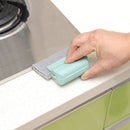 Groove Cleaning Window Brush Corners Household Cleaner Tool (Blue Green) Newly