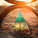 Crystal Energy Generator Orgone Pyramid Spiritual Heal Orgonite Stone (E) Newly