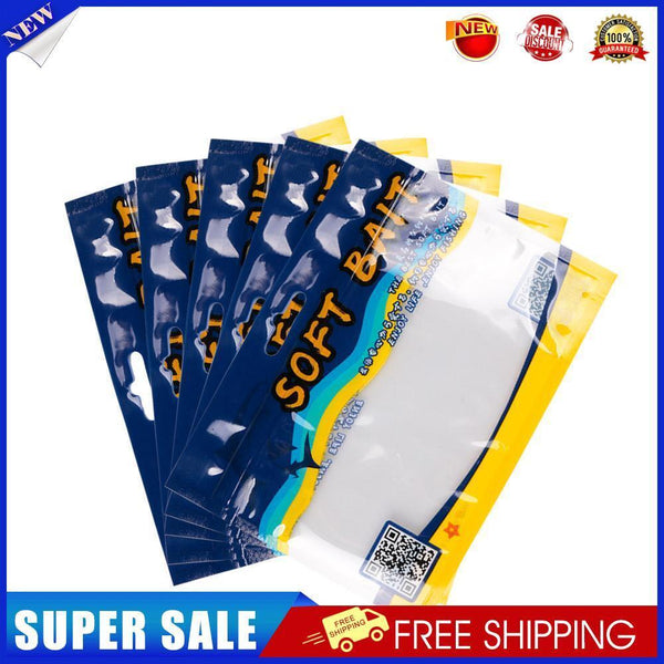 100pcs/bag ABS Soft Bait Bags Portable Fishing Hook Package Storage Bag (L)