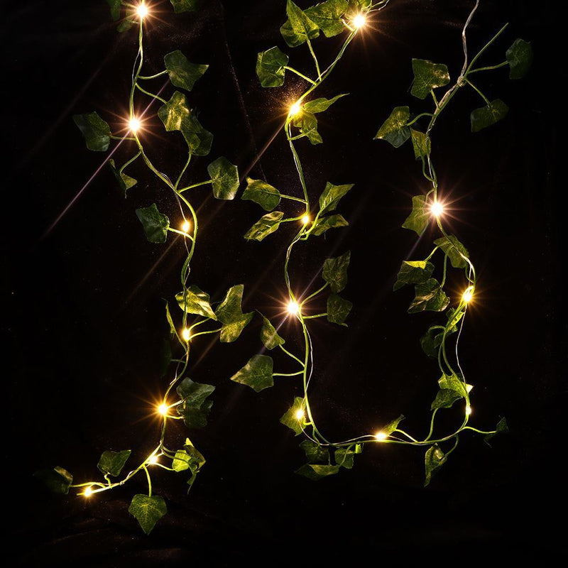 String Lights Outdoor Xmas Garden Decor Lamp LED Lights Ivy String Lights