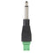 6.35mm Mono TS Male to AV Screw Video Balun Terminal Adapter Converter Plug