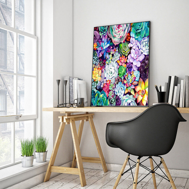 Succulents 40x50cm Oil Paint By Numbers Picture DIY Painting M682