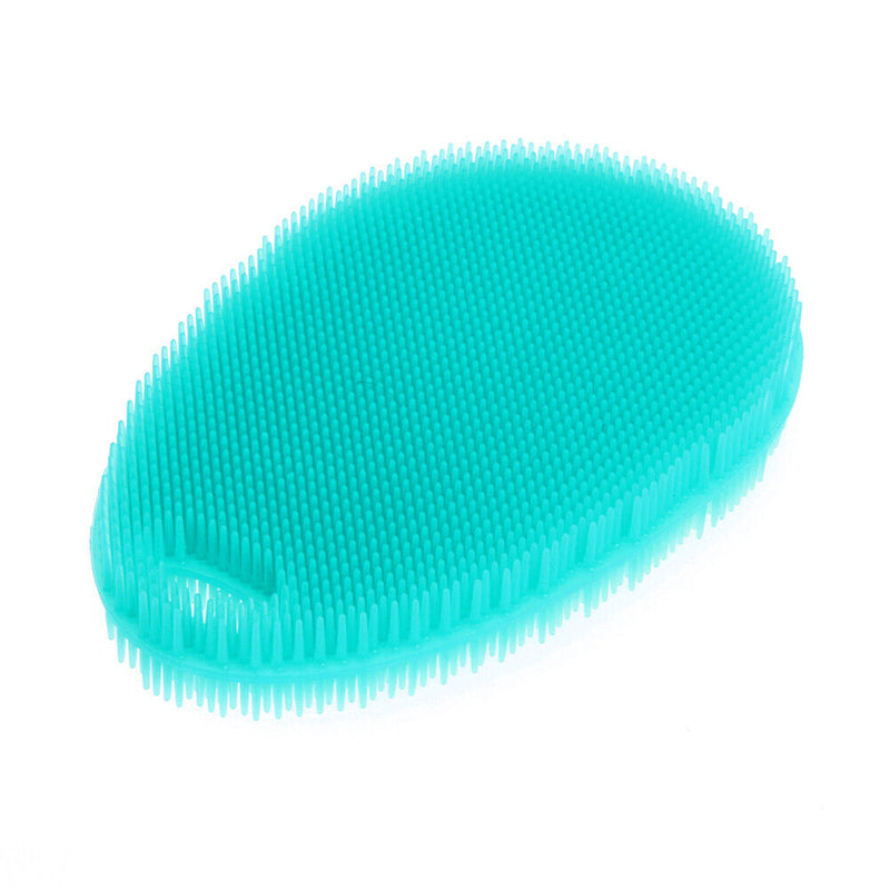 Waterdrop Antibacterial Silicone Antibacterial Washing Brush(Cyan)