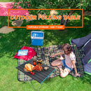 Outdoor Camping Table Mini Portable Folding Hiking Picnic Desk (Black Blue)