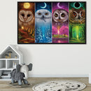 5D Diamond Painting Full Square Drill Color owl Picture of Rhinestone