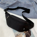 Fashion Fanny Pack Large Capacity Chest Bags Solid Color Multi Pocket for Sports