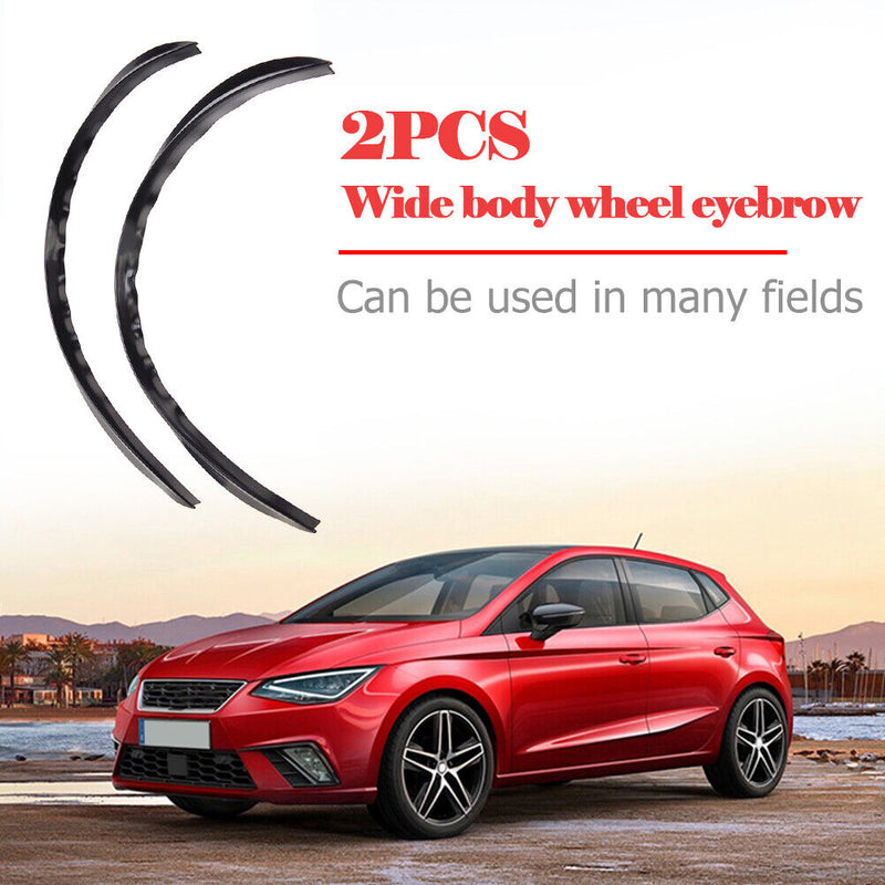 2pcs Arch Wheel Eyebrow Lip Fender Flares Auto Exterior for Car SUV Black Newly