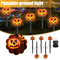 5Stk Solar-Kürbis-Laternen-Lampen-Bodenlicht Wasserdichte Halloween-Außen Dekor.