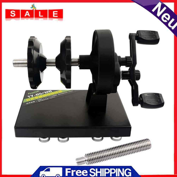 Fishing Reel Line Winder with Suction Cup Fishing Wire Spooling Winding System