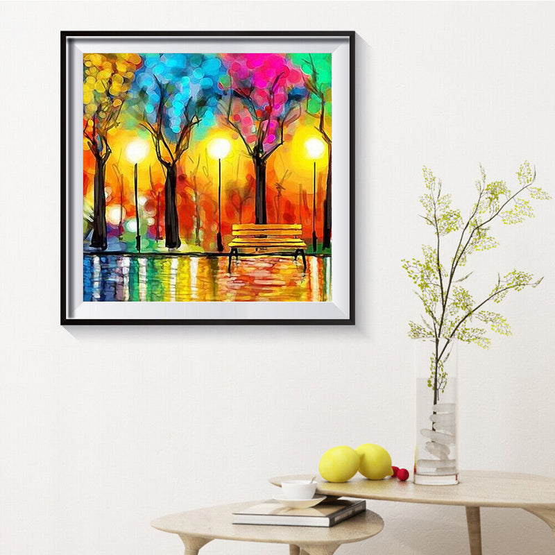 DIY 5D Mosaic Tree Full Drill Round Diamond Painting Kit Rhinestone Drawing