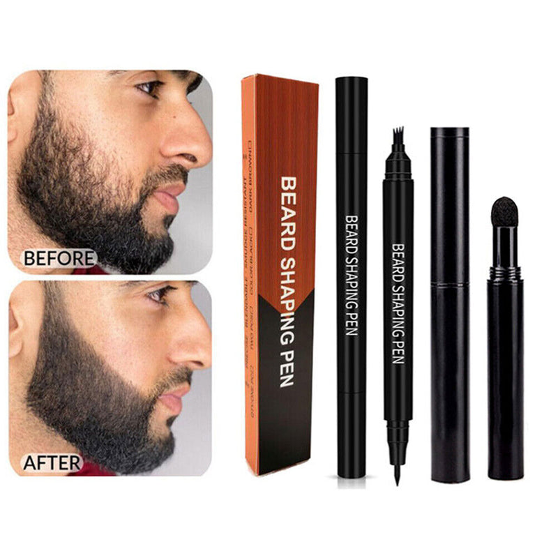 Facial Hair Mustache Repair Pen Anti Hair Loss Styling Kit for Makeup Cosmetic