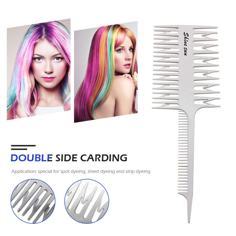 Tail Hair Dyeing Comb Highlighting Weaving Cutting Combs Hairdressing Hair