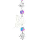 #A Wind Chime Crystal Light Catcher Butterfly Devil Eye Prisms Jewelry Home Deco