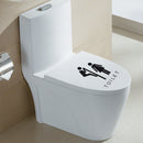 Removable Toilet Seat Bathroom Door WC Sign Waterproof Wall Stickers Newly