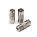 Satellite Coax Connector Aerial Male Adapter F-Type F Female To TV Male
