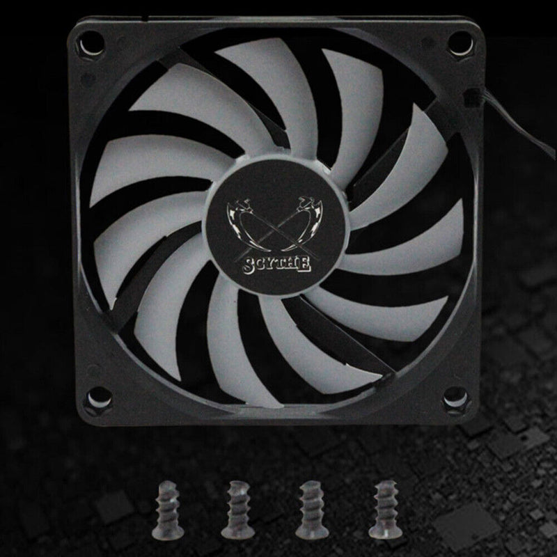 KH12H-P 8cm 4-Pin 3000RPM Speed Temperature Control PWM Computer Case Fan