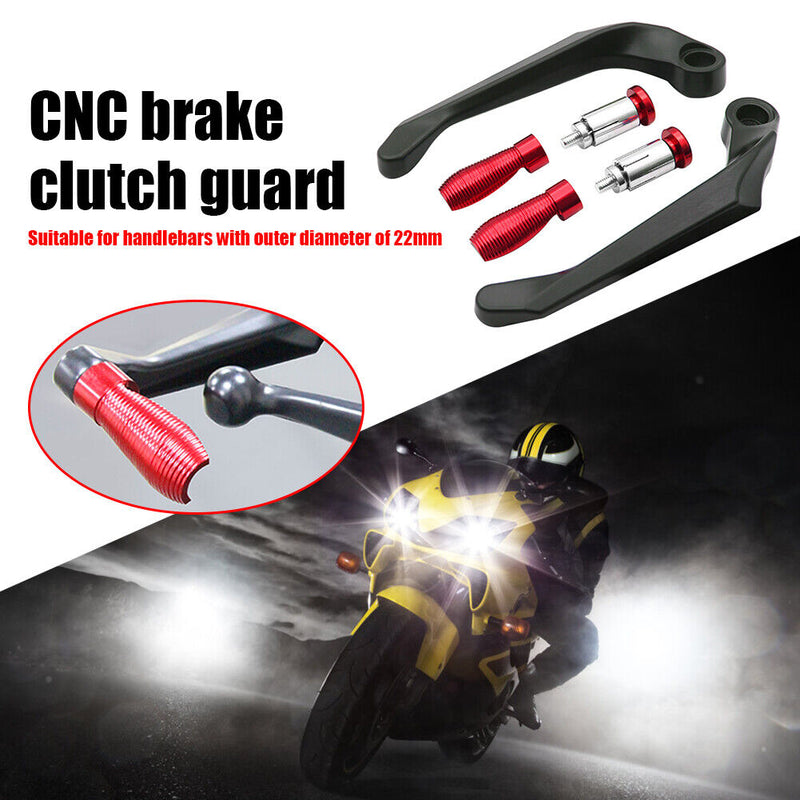 Motorcycle Handguards CNC Aluminum Hand Guards for 7/8 Handlebar (Red) Newly