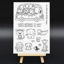 Happy Birthday ?DIY Transparent Silicone Seal Stamp Scrapbooking Cards(3)