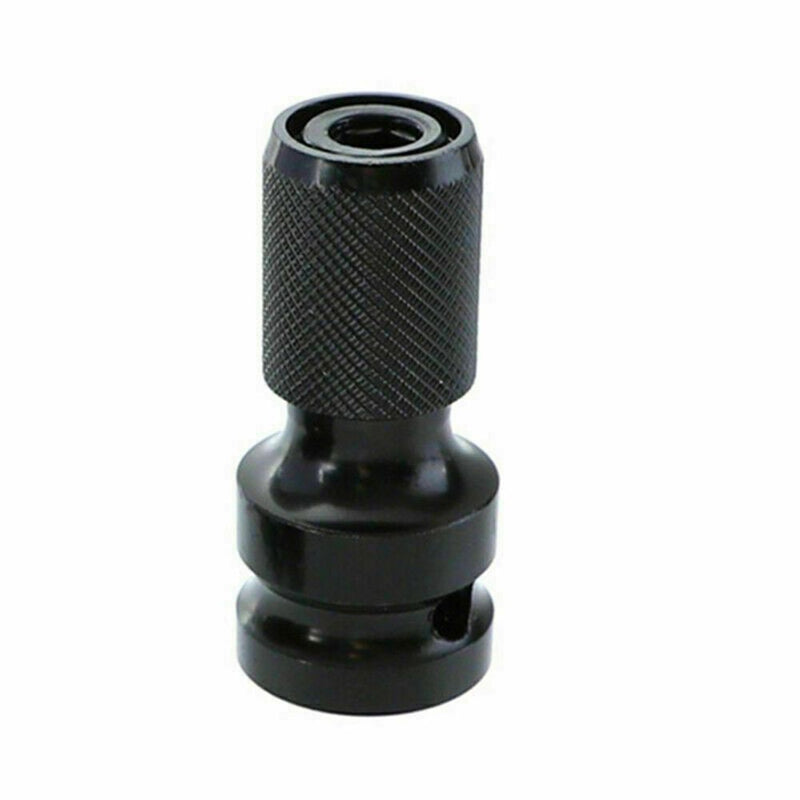 Wrench 1/2inch Drive to 1/4inch Change Socket Adapter Hex Drill Chuck Converter