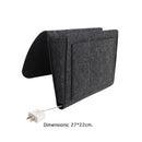 Felt Bedside Hanging Organizer Pocket Holder Caddy Storage Bag (Dark Gray) Newly