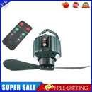 Cooling Fan Wireless Remote Control Camping Tent Ceiling Fan with LED Light