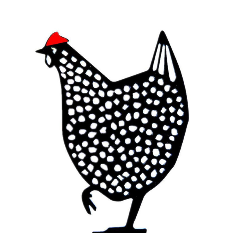 Acrylic Hollow Chicken Ornaments Backyard Lawn Stakes Yard Art Decor (C)