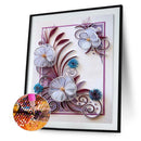 5D Paper Flower Series Round Diamond Diamond Painting