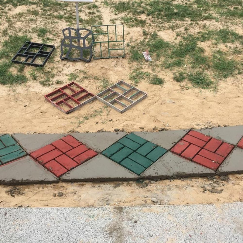 Plastic Garden Stone Path Manufacturer Mold Brick Stone Forming Roads