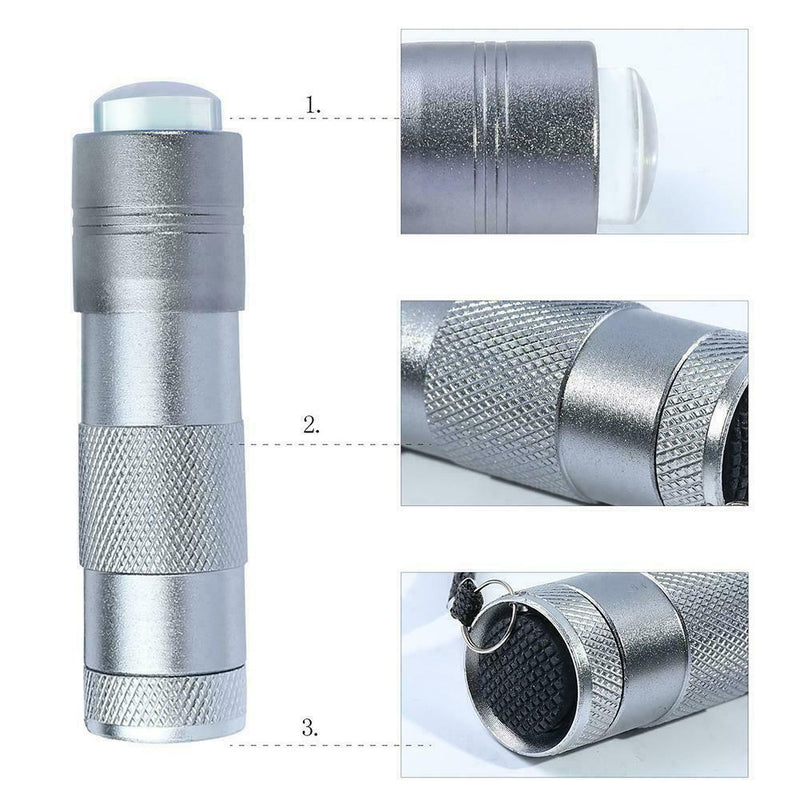 Head Soft Silicone Portable Mini UV Light Presser UV Nail Lamp Presser LED J8Y0