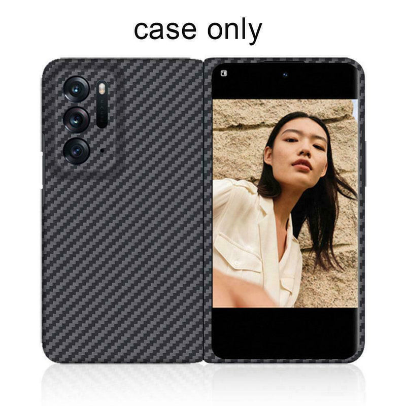 1x For OPPO Find N Luxury Shockproof Hybrid Carbon Case PC Fiber Hard Gift R3Y2