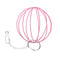 Stainless Steel Plating Pet Hay Manger Food Ball Rabbit Grass Rack (Pink)