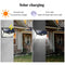2pcs 208LED Solar Power PIR Motion Sensor Wall Light Outdoor Garden Lamp Newly