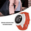 Lightweight Silicone Protective Case for Garmin Instinct Smart Watch (White