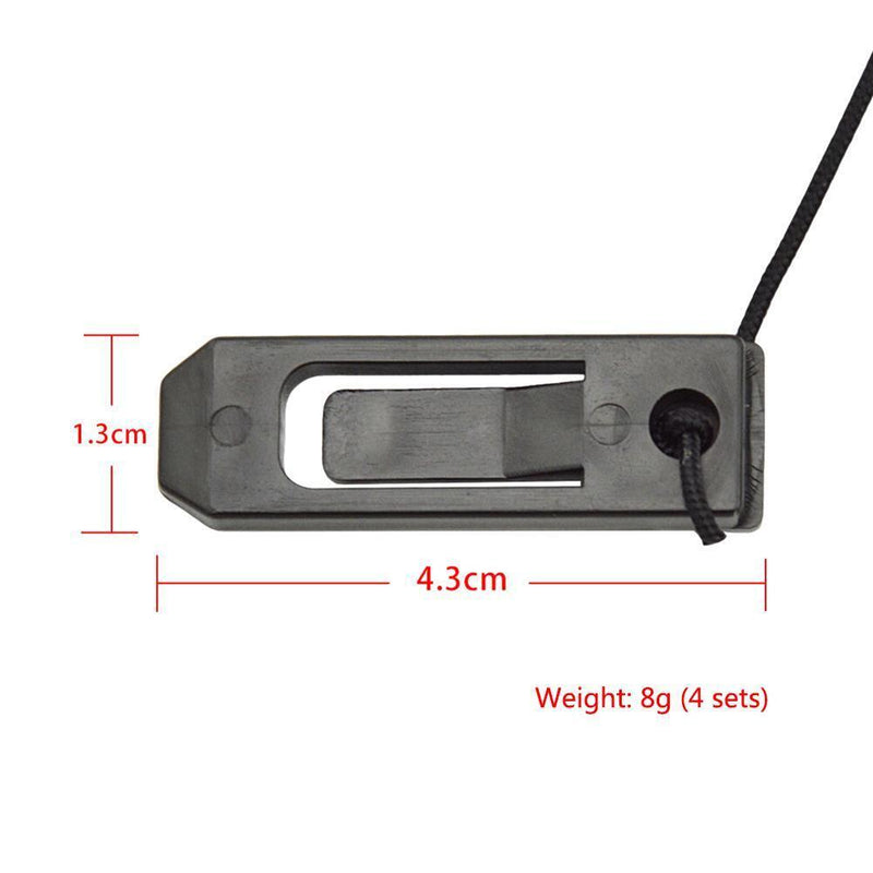 4pcs Fin Buckle Inflatable Paddle Board Fin Clip for Beach Surfing Accessorie