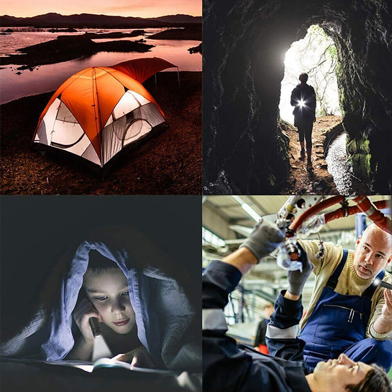 Mini Portable Flashlight Pocket Handheld Pen Torch Light for Camping Outdoor