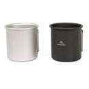 Mountainhiker 300ml Camping Water Cups Foldable Handle Outdoor Tea Mug (Black)