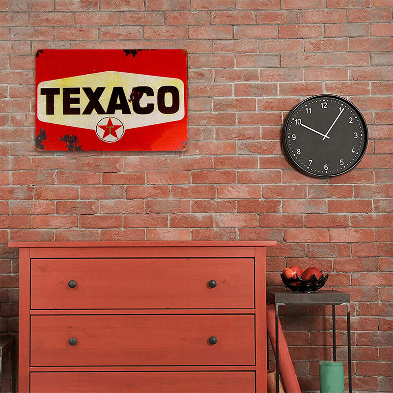TEXACO Metal Plate Tin Sign Plate for Bar Pub Club Cafe Garage Poster Retro Art