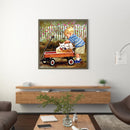 Full Embroidery DIY Canvas Stamped 11CT Cross Stitch Boy with Dogs Ornaments Kit
