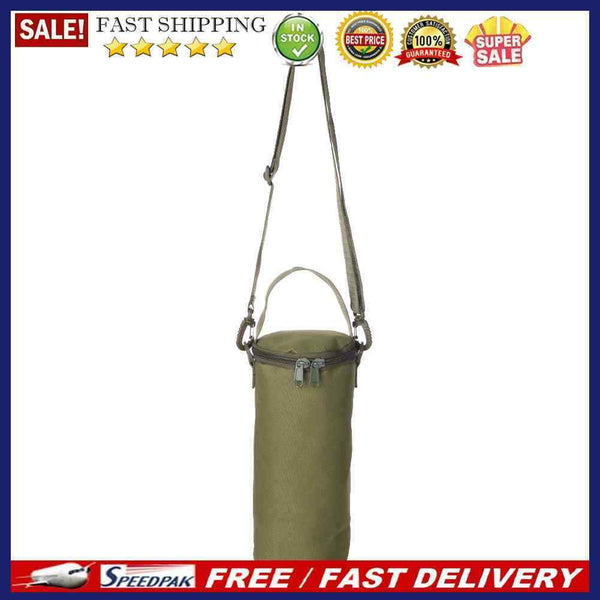 Outdoor Gas Canister Storage Bag Portable Fuel Tank Water Bottle Protector Co
