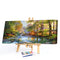 River in Forest Oil Paint By Numbers DIY Handpainted on Canvas Wall Art Pictu