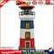 LED Lighthouse Solar Light Garden Outdoor Rotating Beacon Tower Lamp (B) Newly