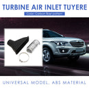 Carbon Fiber Look Car Auto Front Bumper Turbo Air Intake Pipe Air Funnel Kit