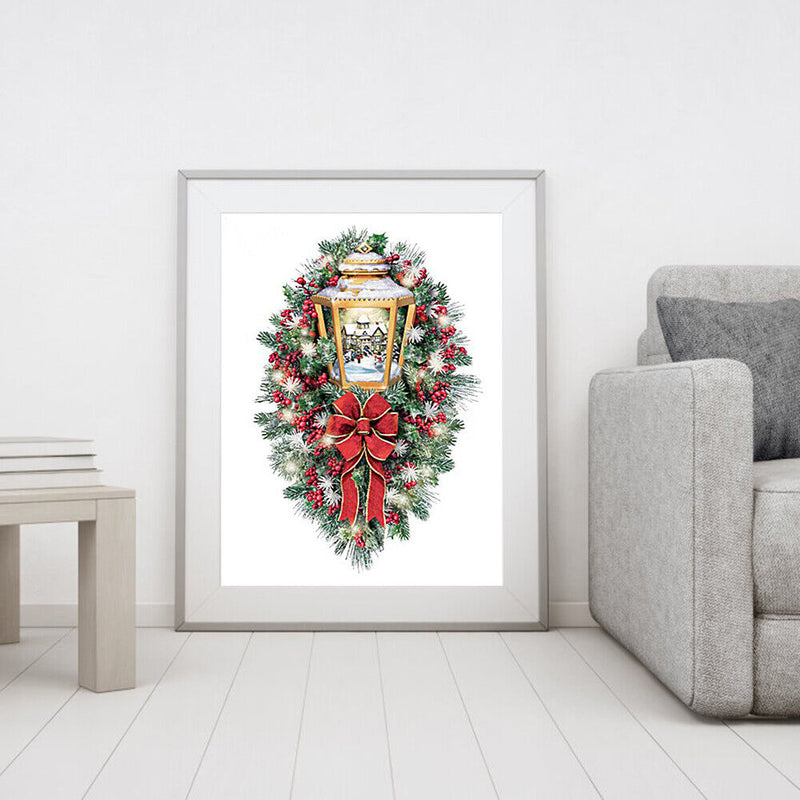 Frameless Painting By Numbers Christmas DIY Handmade Drawing On Canvas Gifts