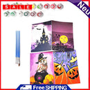 Handpainted DIY Halloween Greeting Card Oil Paint by Numbers Pictures Craft Kit