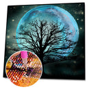5D DIY Diamond Painting Full Drill Tree and Moon Cross Stitch Embroidery Decor