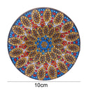 5D DIY Diamond Painting Mandala Wooden Round Coaster Cup Cushion (AA1058-2)