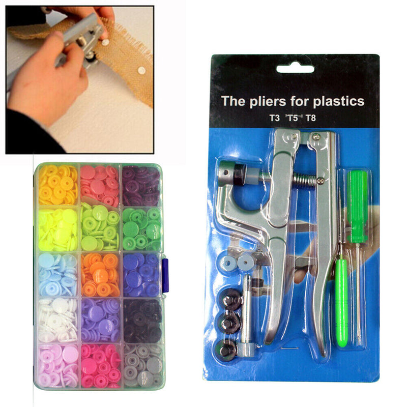 Easy Replacement of DIY Home Tailor Tool T5 Handpress Push Button Pliers Organi