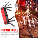 6 in 1 MTB Bike Folding Repair Tool Bicycle Screwdriver Portable Allen Wrench
